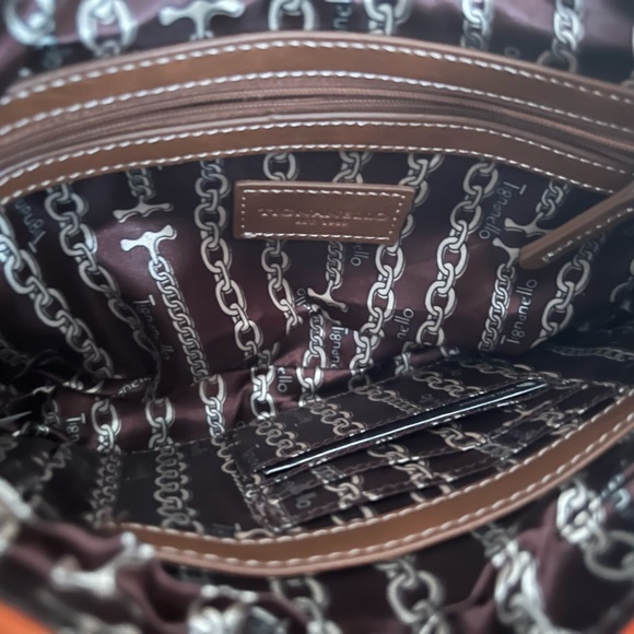 Tignanello | Orange Leather Crossbody Bag - Picture 7 of 11